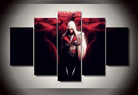 Assassins Creed 2016 Framed Printed 5 Pieces