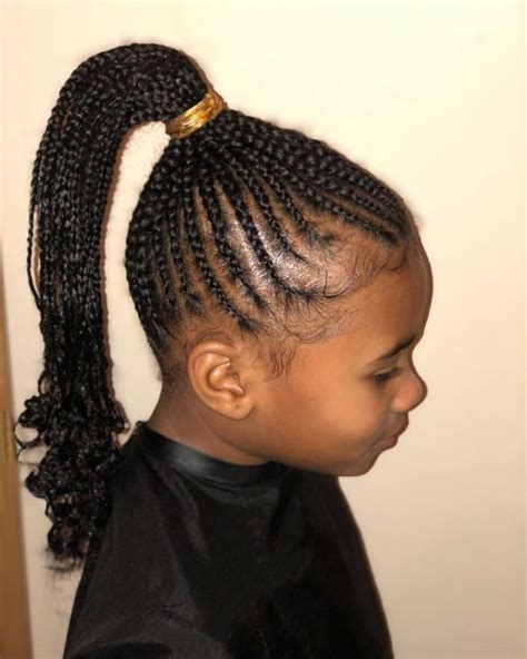 This hairstyle looks so cute and charming on small girls. 20 Cute Hairstyles for Black Kids Trending in 2020