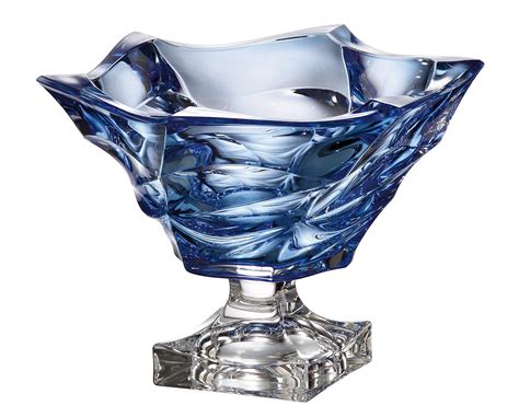 Vase 12 Flower Crystal Glass Vase Czech Crystal Glass Wedding T Centerpiece Blue Bud Vase