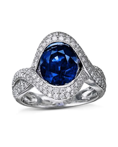 Sapphire Pavé Diamond Ring Turgeon Raine