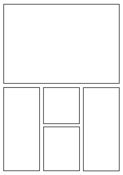 Manga Storyboard Layout A4 Template For Rapidly Create Papers And Comic