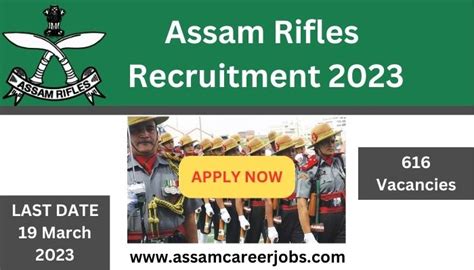 Assam Rifles Recruitment 2023 616 Vacancies Apply Now