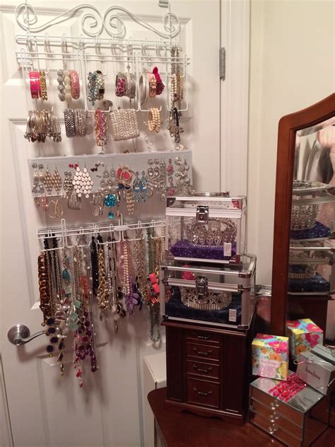 Over The Door Jewelry Organizer Jewelry Organization Crafts Diy Crafts