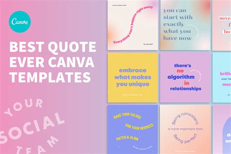 Best Quote Ever Canva Templates For Instagram — Your Social Team