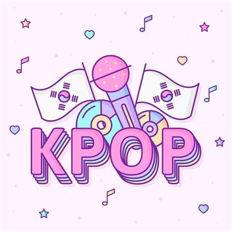 Premium Vector K Pop Music Concept K Pop Music Kpop Logos Pop Music