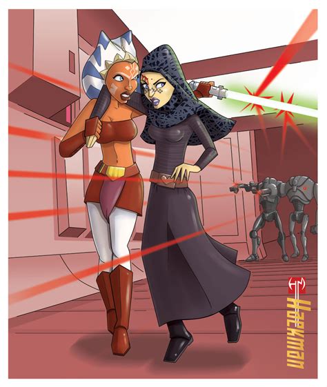 Ahsoka And Barriss The Great Escape By Hackman On DeviantArt