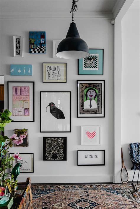 Perfectly Imperfect Living Hanging A Gallery Art Wall