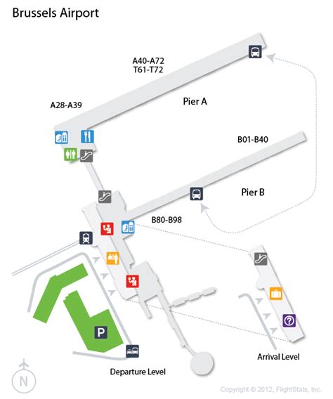 Brussels Airport Terminal Map