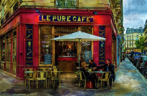 Now that that's out of the way, let's look at a list of the most common colors in french. French Cafe Painting Painting by Frank Paul Lee