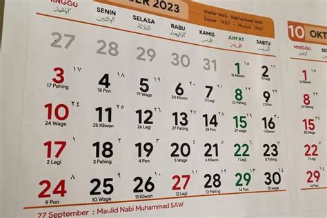 Libur Maulid Nabi 2023 Apakah Tanggal 27 Atau 28 September Cek Tanggal