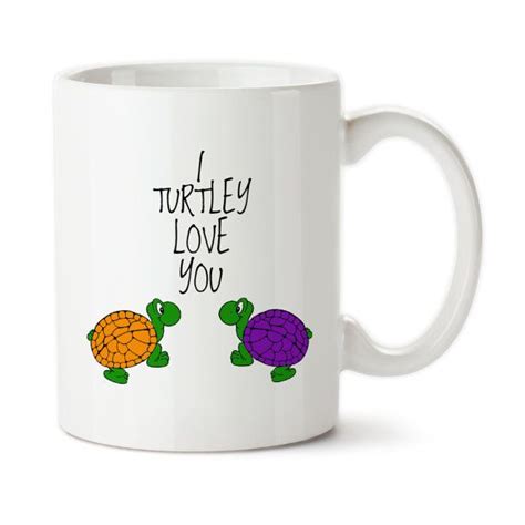 Turtle Coffee Mug I Turtley Love You Turtle Mug Turtle Mug Etsy