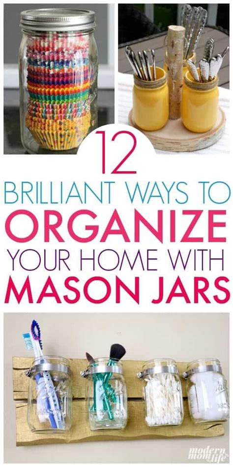 10 Creative Mason Jar Storage Ideas To Help You Organize Almost