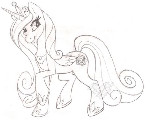 2013ish a princess cadence colouring page. Princess Cadence Sketch — Weasyl