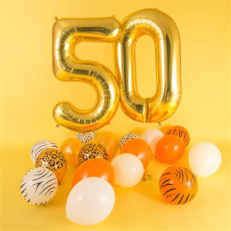 Happy 50th Birthday Balloons By Bubblegum Balloons