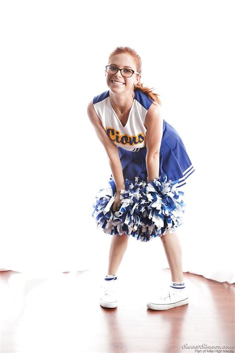 Cute Redhead Cheerleader Penny Pax In Glasses Baring Big Tits Firm