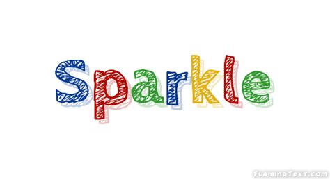 Sparkle Лого Бесплатный инструмент для дизайна имени от Flaming Text