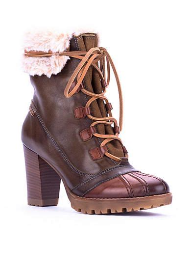 Pikolinos Connelly Lace Up Bootie Leather Boots Women Lace Up Ankle