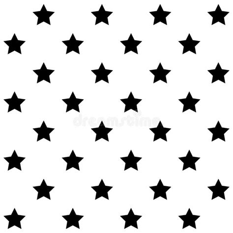 Starry Repeatable Seamless Star Pattern Star Background Stock Vector