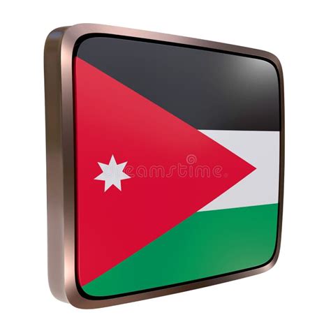 Jordan Flag Icon Stock Illustration Illustration Of Patriotism 111163428