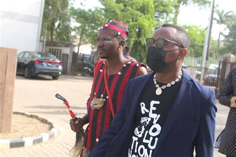 Native Doctor Follows Omoyele Sowore To Court In Abuja Photos