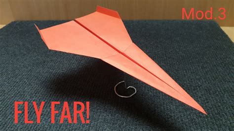 The Best Paper Fly Far Plane How To Make A Paper Airplane Mod3 Youtube