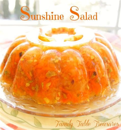 Sunshine Salad Recipe Jello Mold Recipes Jelly Salad Recipes