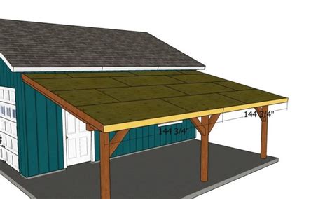 12x24 Attached Carport Free Diy Plans Howtospecialist How To