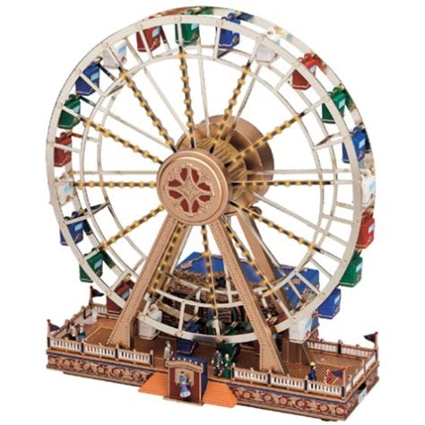 Gold Label Worlds Fair Animated Musical Miniature Ferris Wheel