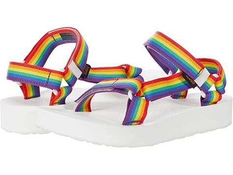 Teva Midform Universal Rainbow Pride Rainbow Shoes Rainbow Sandals Colourful