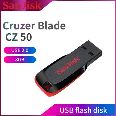 Sandisk Cz50 8gb Usb 20แฟลชไดรฟ์ Cruzer Blade 8gb Sdcz50 008g Pen