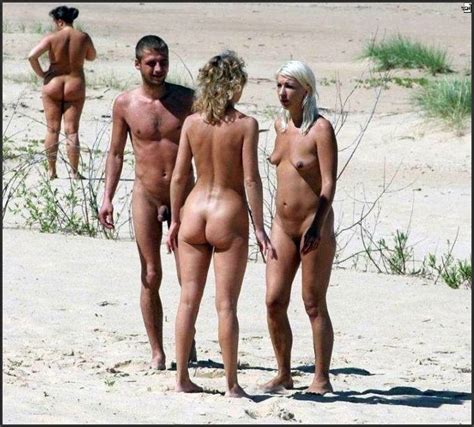 Wild Orgy On The Nudist Beach German Image
