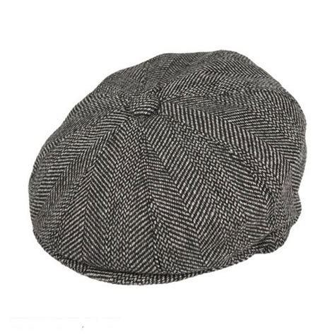 Jaxon Hats Mix Herringbone Wool Blend Newsboy Cap Newsboy Caps