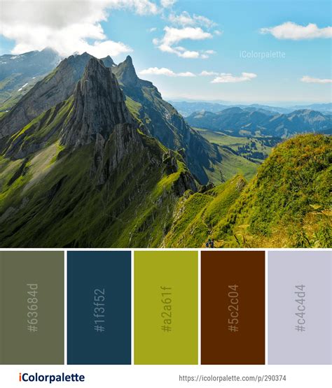 Color Palette ideas from 1956 Mountain Images | iColorpalette | Color palette, Mountain images ...