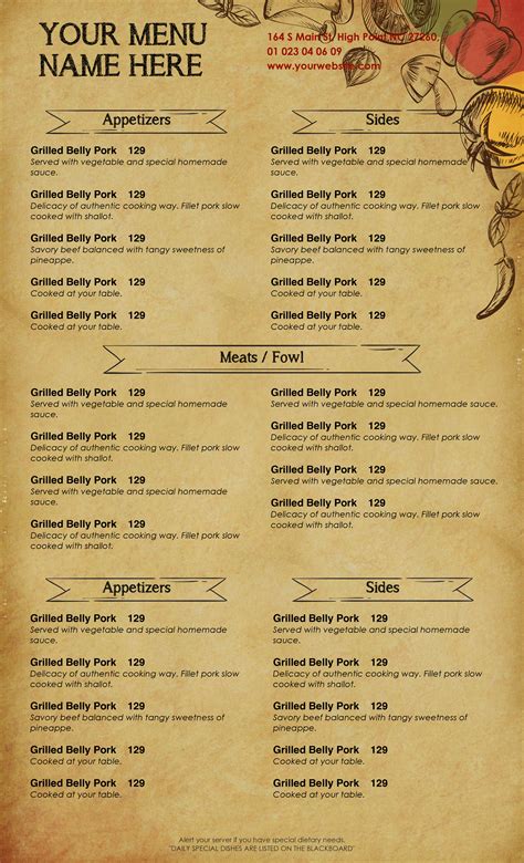 Edit this mexican food menu design template using photoshop or this food truck menu template is another option for your business, especially if you're on a street food market. Design & Templates, Menu Templates ,Wedding Menu , Food ...