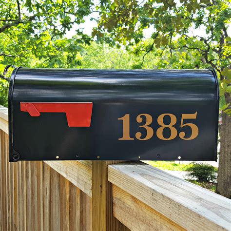 They are ornate and stylish and will accent your mailbox in a way. Antiqua traditional style mailbox numbers