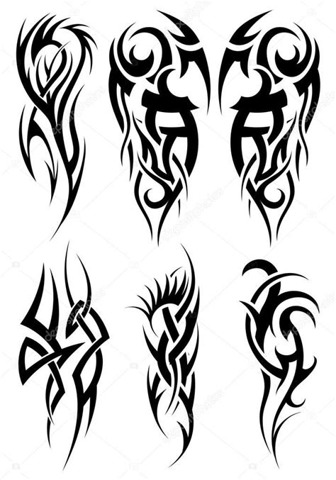 Descargar Set De Tatuajes Tribales — Ilustración De Stock 72058325