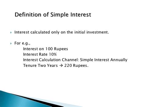 Simple And Compound Interest