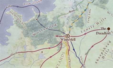 Journeys The Lifelines Of Westeros Fantastic Maps