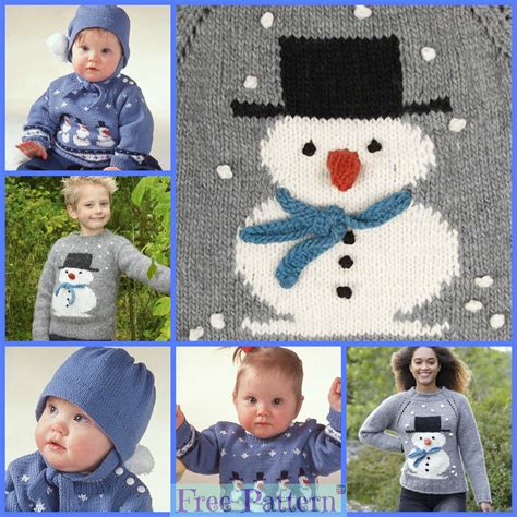 Knit Adorable Snowman Sweater Free Patterns Diy 4 Ever