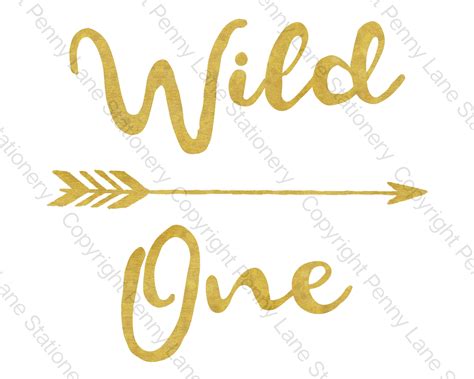 Gold Wild One Sign Printable One Signs Wild One Poster 1st Etsy
