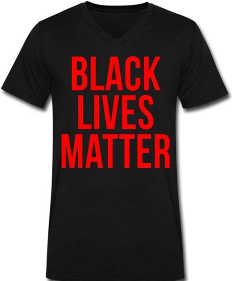 Vrw Black Lives Matter Mens T Shirt V Neck Clothing
