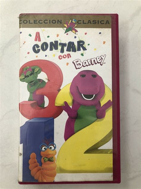 Barney Spanish Vhs A Contar Con Barney Time For Counting Rare Vhs