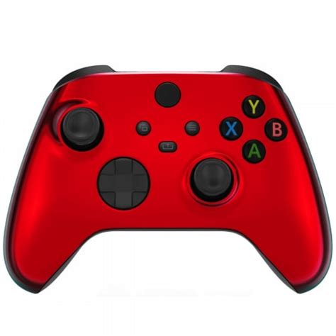 Chrome Red Xbox One X Un Modded Custom Controller Unique Design With