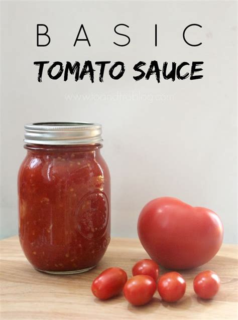 Basic Tomato Sauce Basic Tomato Sauce Recipe Tomato Sauce Tomato
