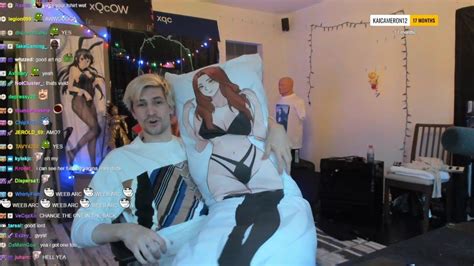 XQc Flirting With His Amouranth Body Pillow YouTube