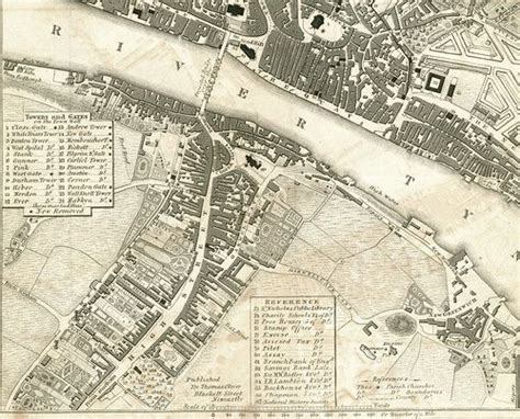 Map Of Gateshead And The Tyne Quayside 1833 Gateshead Newcastle