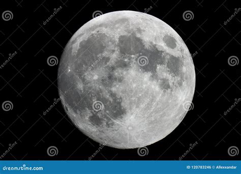 Full Moon Background Full Moon Earth S Natural Satellite Stock Photo