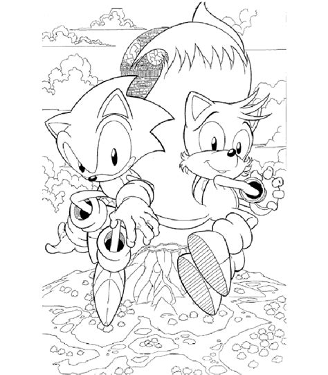 Coloring Pages Of Sonic Characters Coloring Home