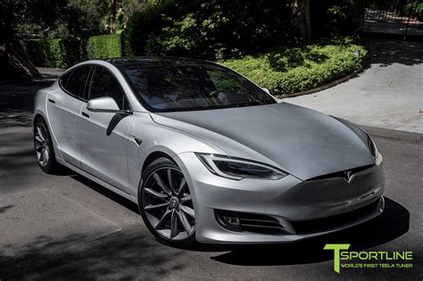 Silver Tesla Model S 20 With 20 Inch Tst Wheels In Metallic Grey 3 T