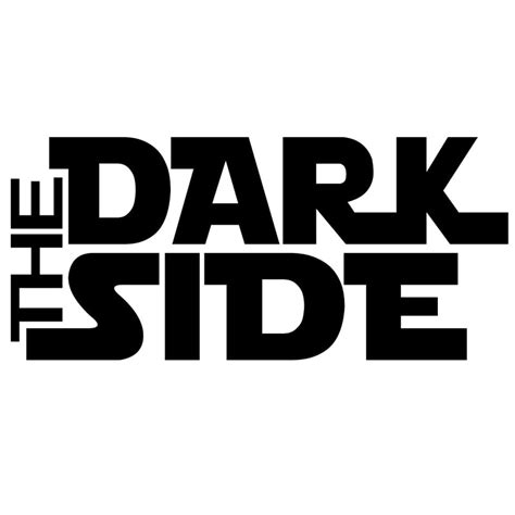 17 8 8cm The Dark Side Stylish Text Vinyl Decals Car Styling Body